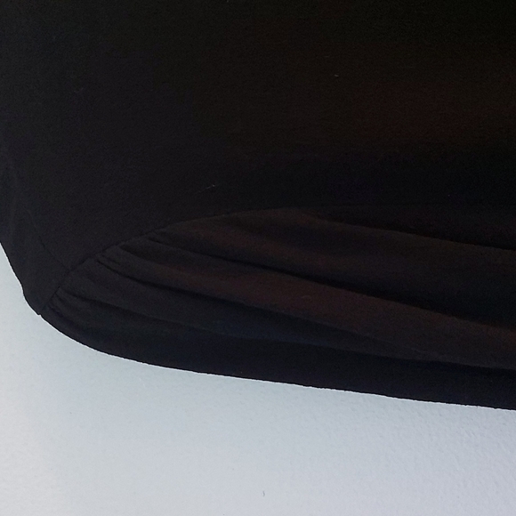 Lovers + Friends Vision Long Sleeve Faux Wrap Bodysuit Black Size Small - Picture 4 of 8